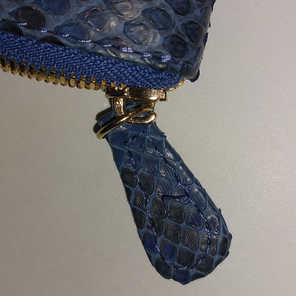 Taxidermy Blue Python Maggie Classic Wallet - Picture 13 of 15